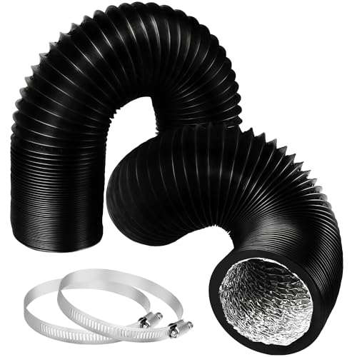 YIJUHOU Dryer Vent Hose Flexible: 3 Inch 17FT Flexible Aluminum PVC Insulated Air Ducting for Ventilation Heating Exhaust HVAC - Image 1