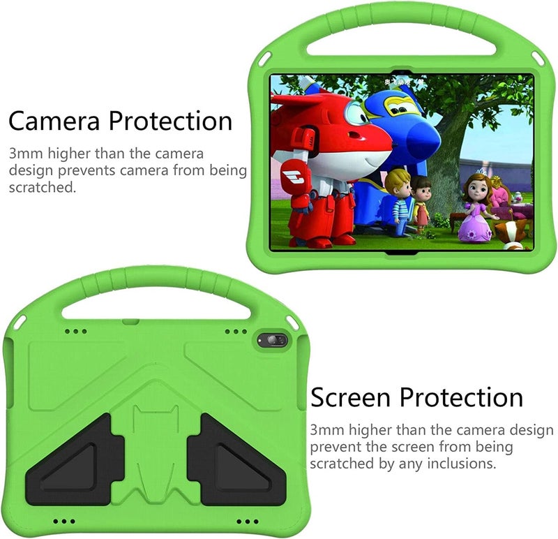 SYOSI Tablet Case For Lenovo Tab M10 Hd Tb-X505F Tb-X605F For Kids, Durable Lightweight Eva Shockproof Protective Handle Stand Cover For Lenovo Tab M10 10.1" All-Inclusive Anti-Drop Bracket Case, Blue - Image 3