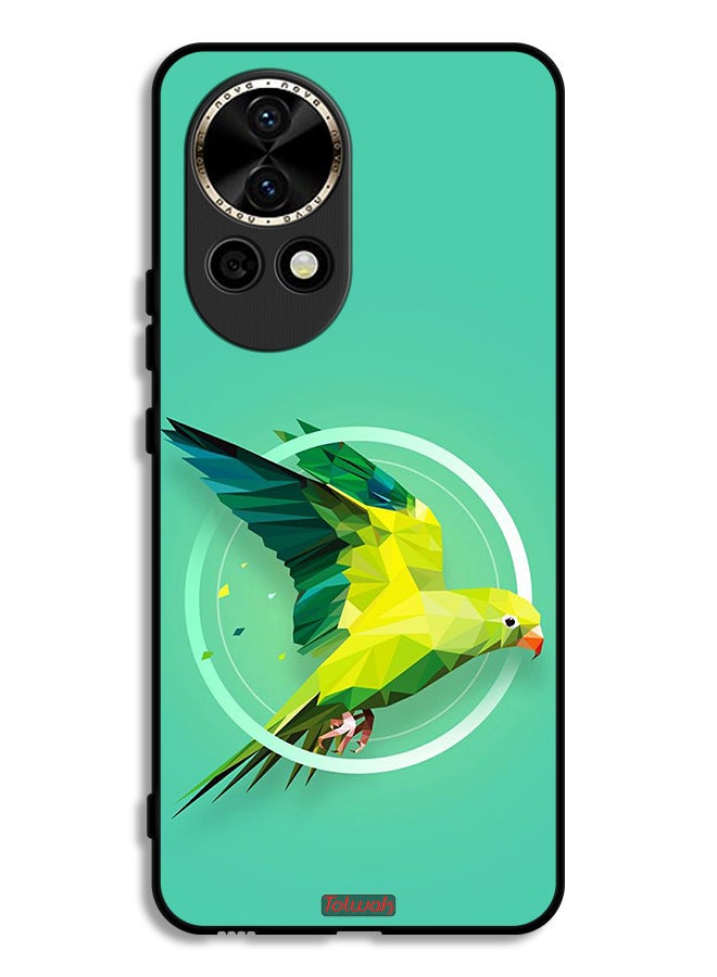 Tolwak Huawei nova 12 5G Protective Case Cover Parrot Abstract Art - Image 1
