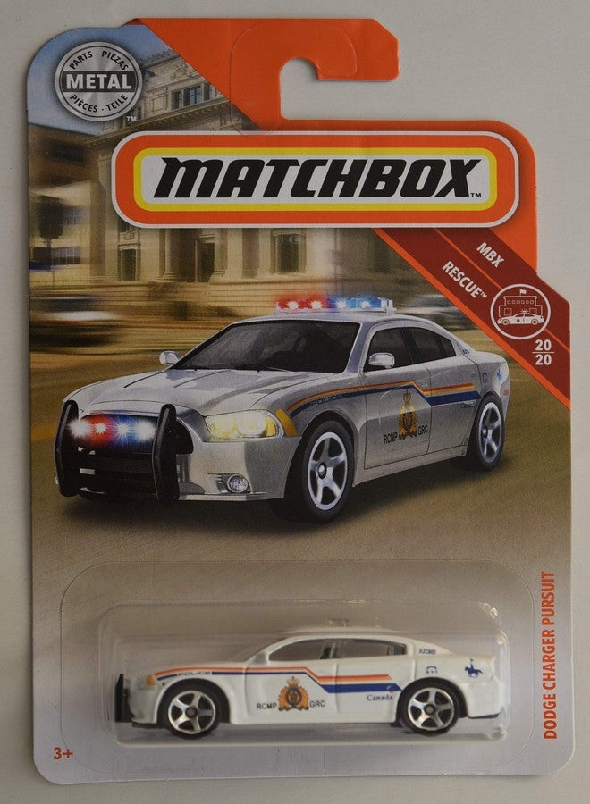 Matchbox Rescue Series Dodge Charger Pursuit 20/20, White - Image 1