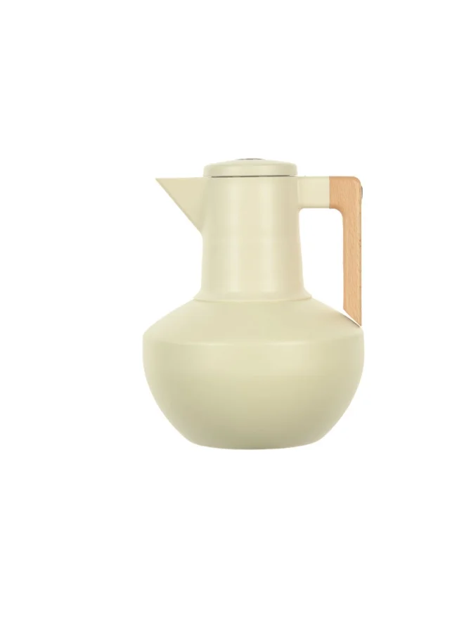 بارفيت قارورة عازلة للحرارة عالية الجودة تصميم عصري أوف وايت وبني 1.3 لتر Liter 2008_OFF WHITE