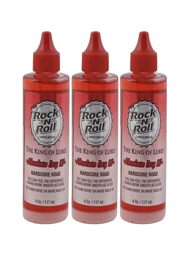 Rock N Roll Rock-N-Roll Absolute Dry LV Bicycle Chain Lube Made for Road Bikes - 4oz - (Pack of 3) - Image 1