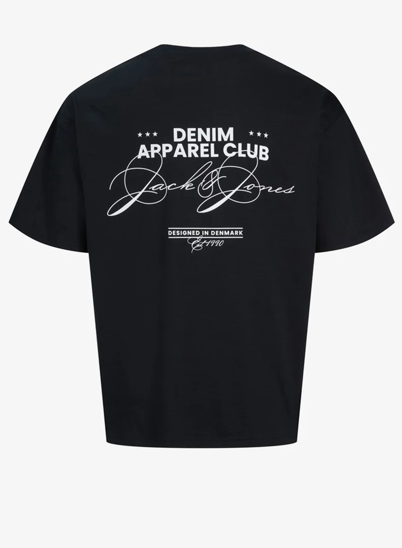 JACK & JONES Casual Loose Fit Crew Neck T-Shirt