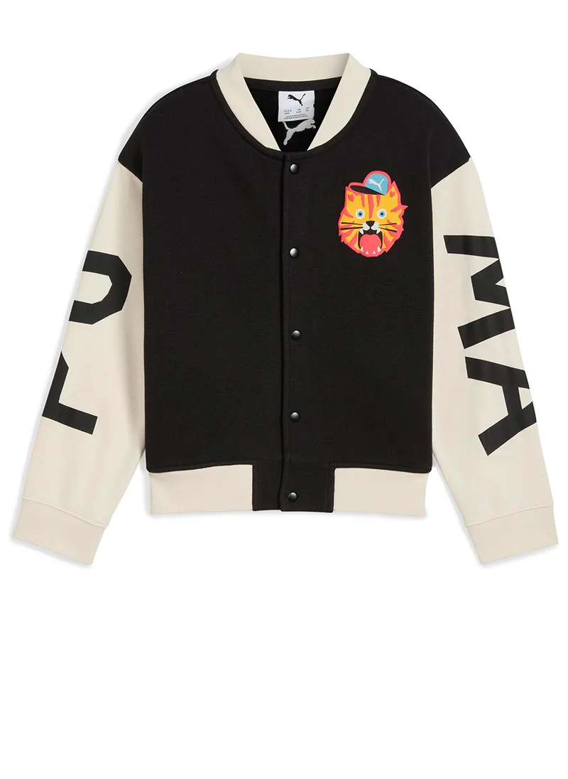 PUMA Kids Moody Cat Printed Bomber Jacket