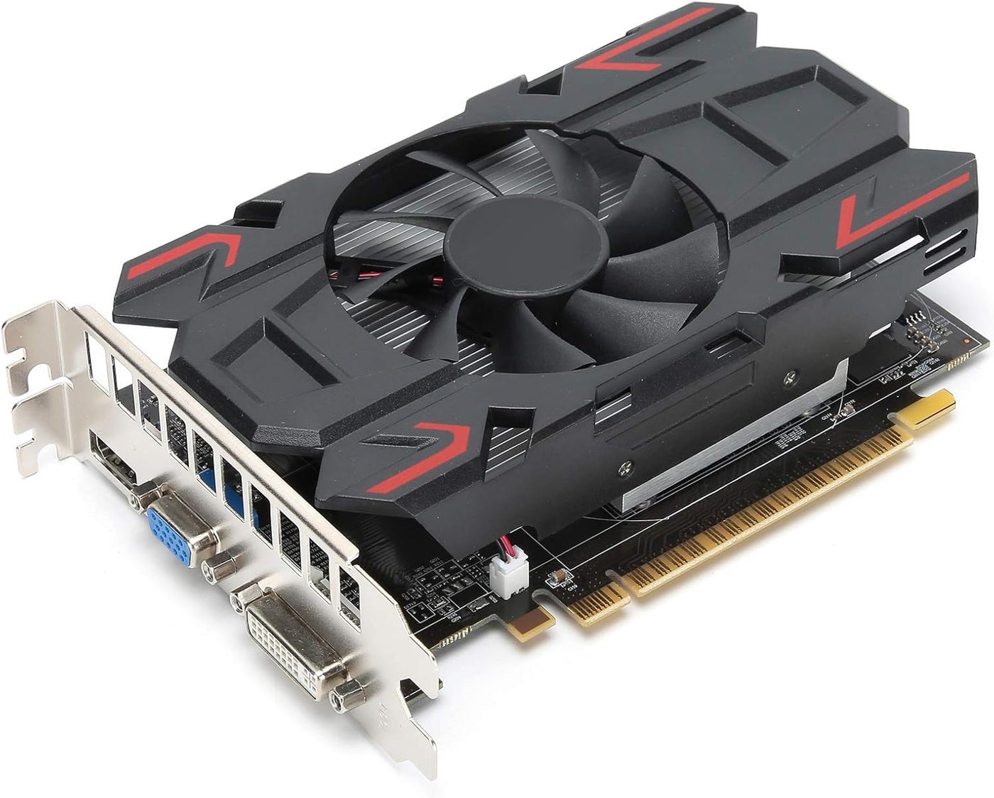 4GB DDR5 Graphics Card, Desktop Computer Network Accessories PCIE 2.0 Gaming Graphics Card 128Bit HD6770 650MHz, GPU for Gaming PC