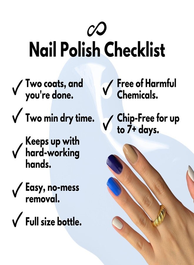Eternal Nail Polish Set 4 Piece Kit: Long Lasting, Quick Dry and Cruelty Free. Made in USA - 0.46 Fluid Ounces Each (Santorini) - Image 4