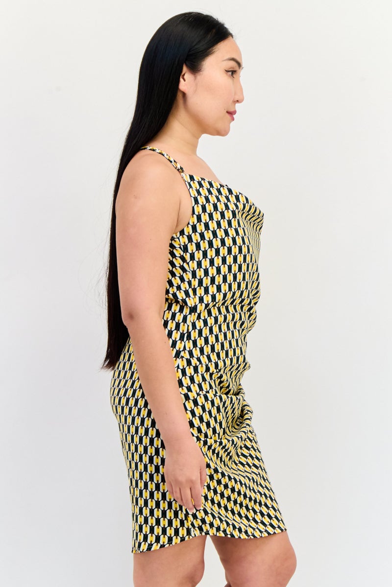 ONLY Women Abstract Print Mini Dress, Multicolor - Image 3