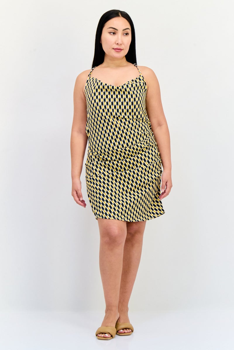 ONLY Women Abstract Print Mini Dress, Multicolor - Image 4