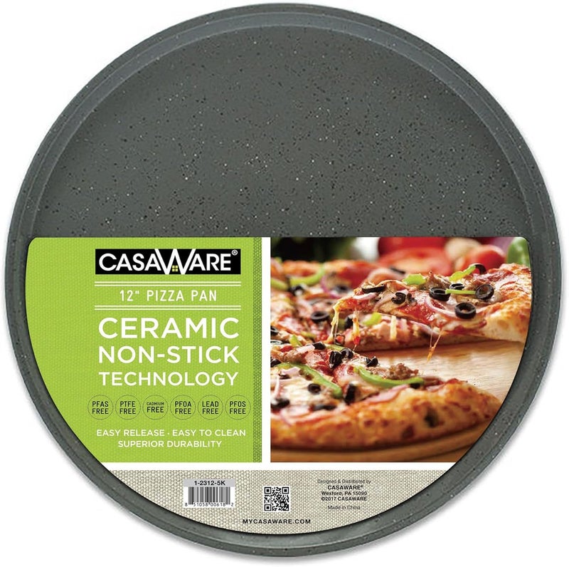 casaWare Pizza/baking Pan 12-inch (Silver Granite) - Image 1