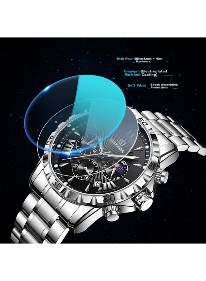 Binkada Men's Multifunction Fully Automatic Mechanical Style Top 10 Brand Sports Watch Birthday Gift - Image 3