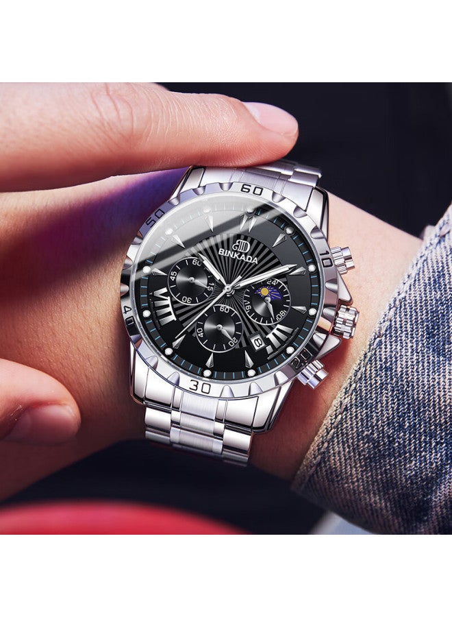 Binkada Men's Multifunction Fully Automatic Mechanical Style Top 10 Brand Sports Watch Birthday Gift - Image 2