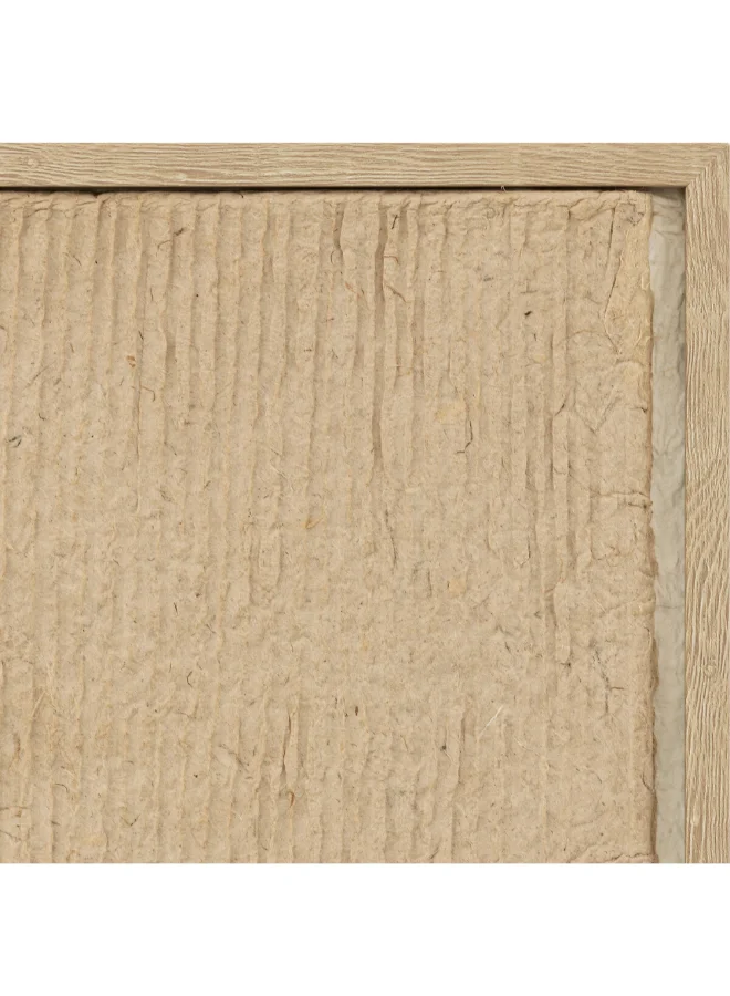 atmosphera Amari Square Shaped 3D Wall Art Beige and White 70 x 70 cm 205700