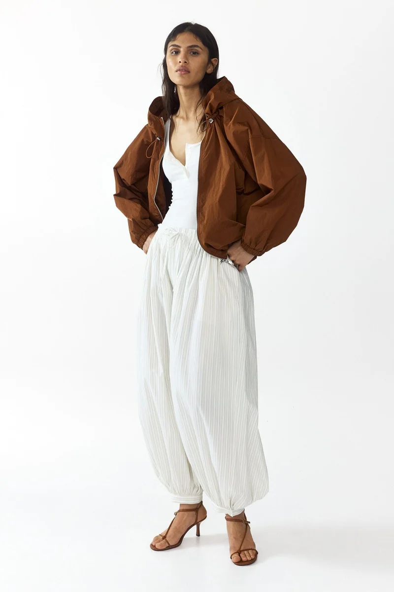 H&M  Hooded nylon jacket for Women | Best Price UAE