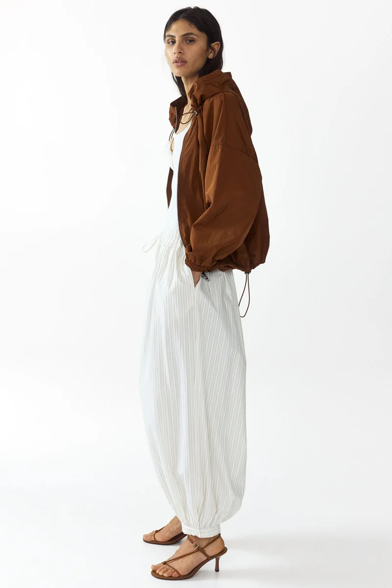H&M  Hooded nylon jacket for Women | Best Price UAE