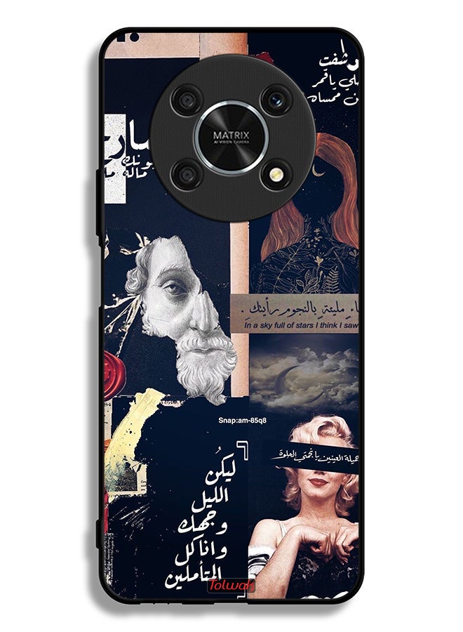 Tolwak Honor X30 5G Protective Case Cover Arabic Quotes And Cut Faces - Image 2