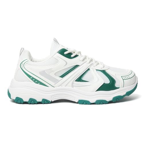 YOHO Tempo Chunky Sneakers for Women|Stylish & Lightweight Casual Sports Shoes for Woman/Girls |Walking, Running, Gym & Everyday Use -0705 | Fern Mist - UK 6 - Image 4