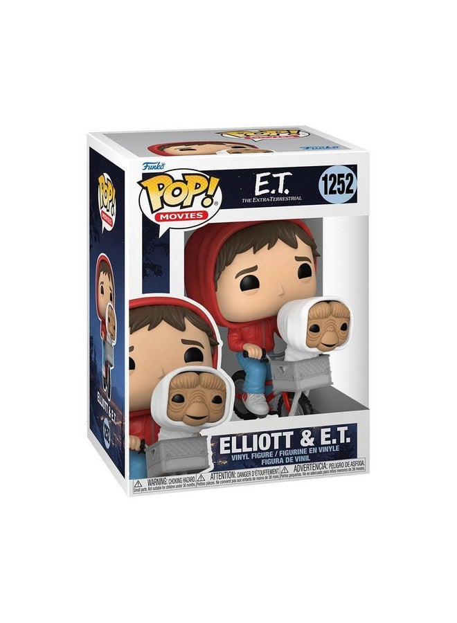Funko Pop Movies: E.T. The Extra-Terrestrial - Elliott - Elliot with E.T. in Basket, 3.75 Inches - Collectable Vinyl Figure - Gift Idea - Official Merchandise - Image 1
