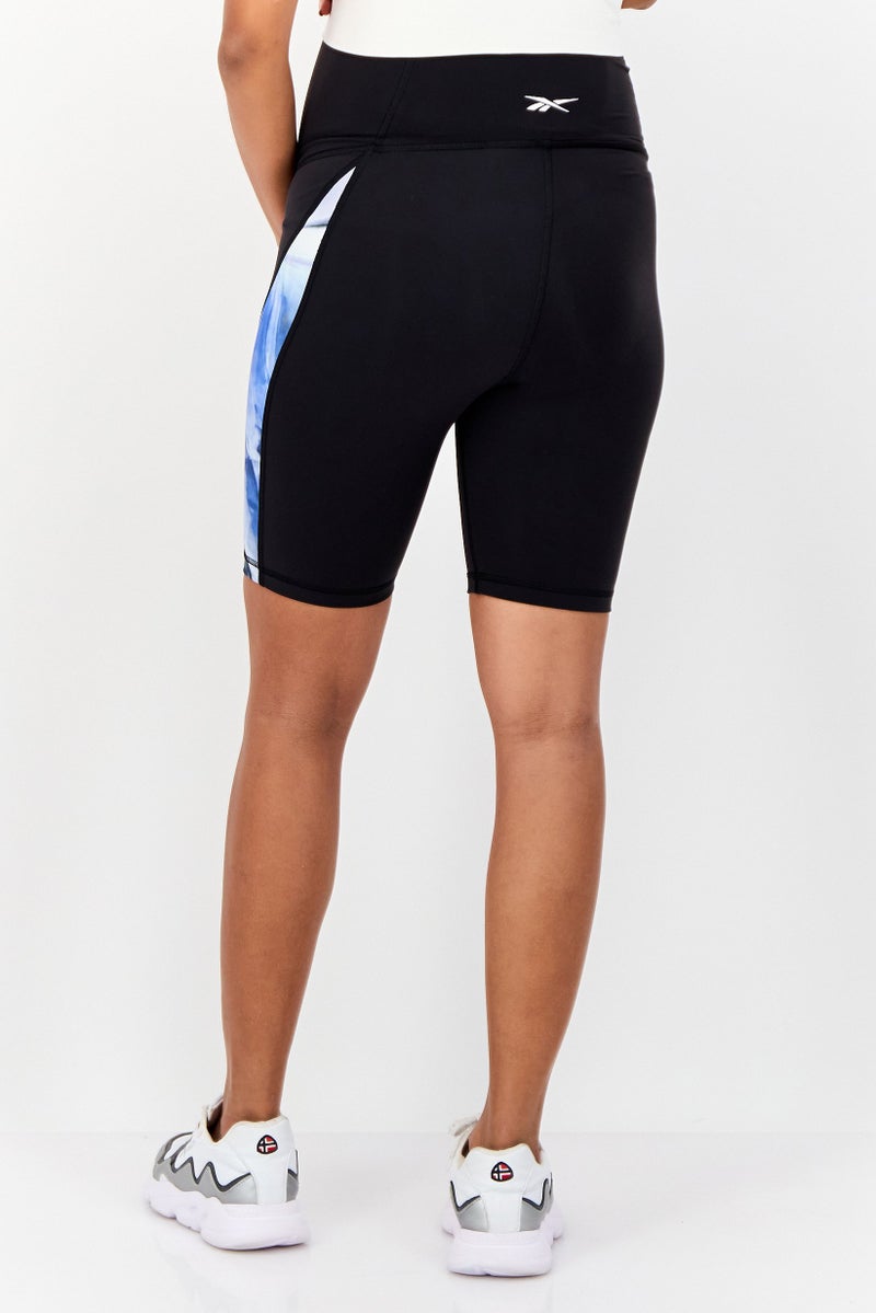 Reebok Maternity Training Leg Shorts, Black - Image 2