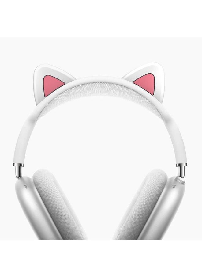 Raxoom - Case Cover Cat-Ear Silicone Beam Cover For AirPods Max White - Image 1