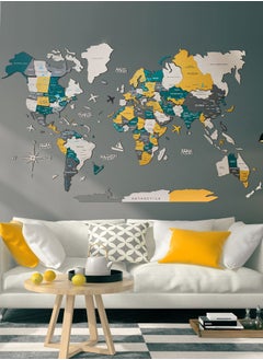 Enjoy The Wood Elegance of the 3D Wooden World Map with Midnight Finish – Perfect Wall Decor for Home, Kitchen, or Office – Ideal Gift for Travel Enthusiasts and Art Lovers – Easy to Assemble  - Image 1