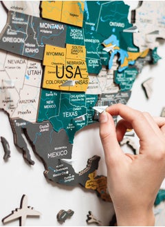 Enjoy The Wood Elegance of the 3D Wooden World Map with Midnight Finish – Perfect Wall Decor for Home, Kitchen, or Office – Ideal Gift for Travel Enthusiasts and Art Lovers – Easy to Assemble  - Image 2