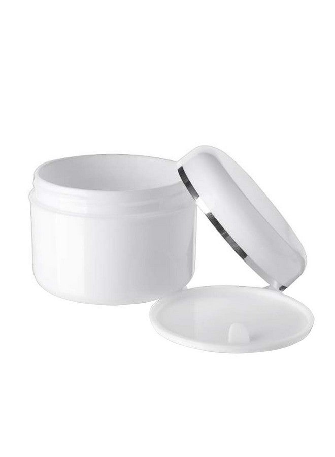 شينج زي شينغزي 6 قطع بيضاء 8 أونصة (250 مل) برطمانات مستحضرات تجميل مع بطانات وأغطية قبة زجاجات فارغة قابلة لإعادة التعبئة لكريم الوجه وبلسم الشفاه وغسول الجسم وحاويات تخزين بلاستيكية للاستخدام المنزلي - Image 2