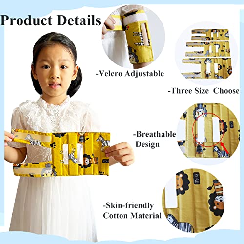 Heyshapeing Prevent Scratching Face, Thumb Sucking Habit, Pulling IV Tubes Elbow Immobilizer Splint & Arm Restraint Wrap for Babies Kids-Prevent HAND-TO-FACE habits (Large) - Image 4