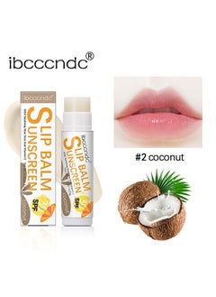 ibcccndc Sunscreen Lip Balm SPF 30 Coconut Sunscreen For Lips Vegan And Cruelty Free Broad Spectrum UVA/UVB Lip Care For Moisturized Lips  - Image 1
