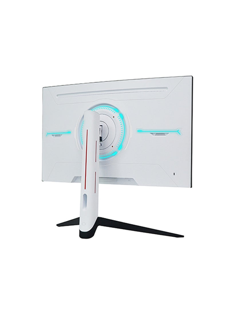 Glanfen - 27 Inch Curved Gaming Monitor 165Hz with LED Backlit,QHD 2560 ×1440(2K) Computer Monitor 16:9 Wide HDR Display 1ms Response PC Monitor (2*DP+2*HDMI+DC+Audio) White - Image 1