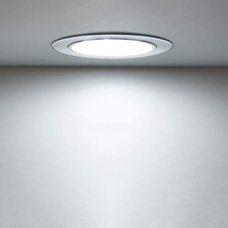 White Recessed Adjustable Angle 4W COB Anti Glare Round Ceiling Panel Downlight - Image 4
