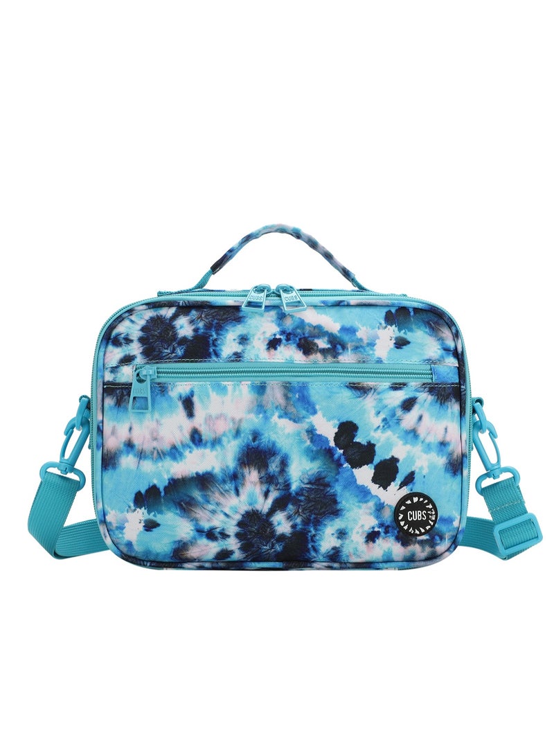 CUBS Tie Dyed Waterproof lunch bag with removable shoulder strap carrying your favorite meals to school, work or while traveling  - Image 1