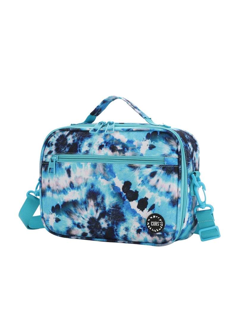 CUBS Tie Dyed Waterproof lunch bag with removable shoulder strap carrying your favorite meals to school, work or while traveling  - Image 2