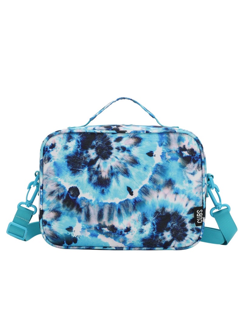 CUBS Tie Dyed Waterproof lunch bag with removable shoulder strap carrying your favorite meals to school, work or while traveling  - Image 3