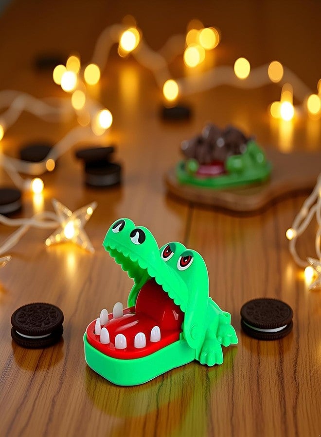 WaigN Green Crocodile Teeth Game for Crocodile Biting Finger Dentist Games, Mini Chomping Alligator Teeth Family Tabletop Party Decor Adult, Car Keychain - Image 5