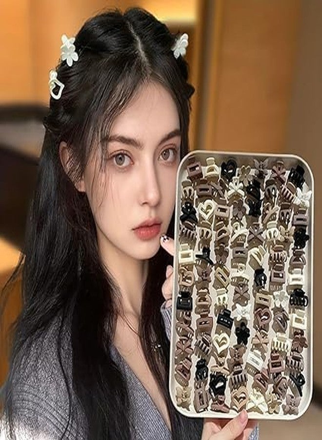 LOCKLUX Mini 4cm Hair Clutcher for Women & Girls - Premium Matte Small Hair Clutch for Women, Strong Grip Hair Clips Clutcher for Thick & Thin Hair, Cute Mini Clutcher Hair Accessory for Daily Hairstyle & Fashion Styling at random design (Coffee color, Small (15pcs)) - Image 4