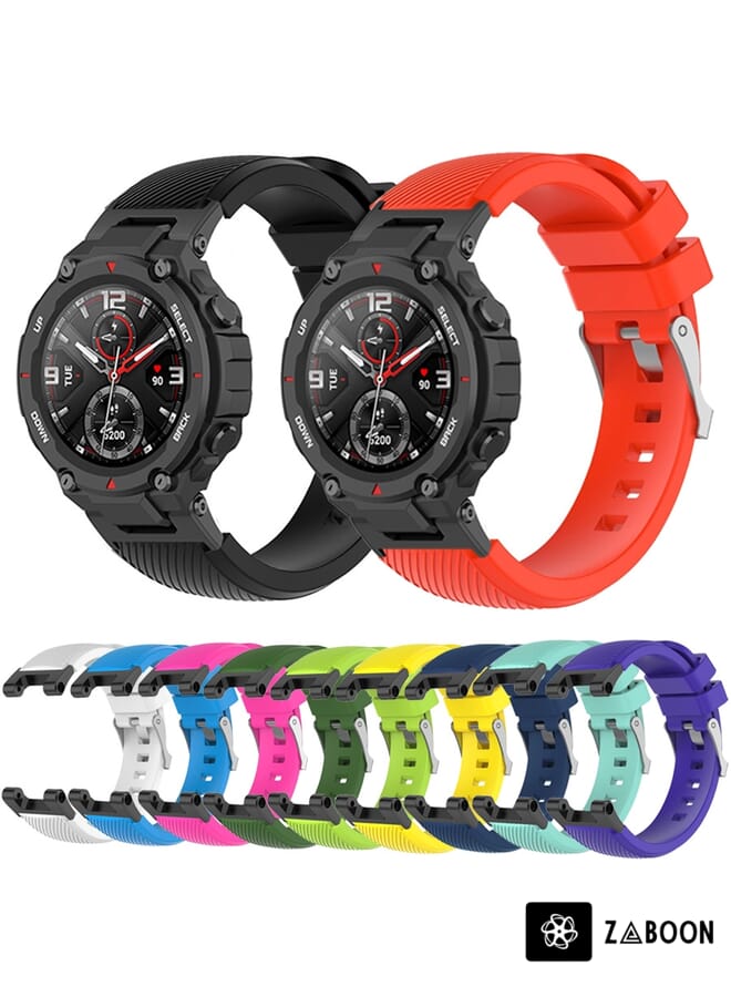 Zaboon سوار ساعة أمازفيت تي-ريكس / تي-ريكس برو / أريس من قماش السيليكون - Image 3
