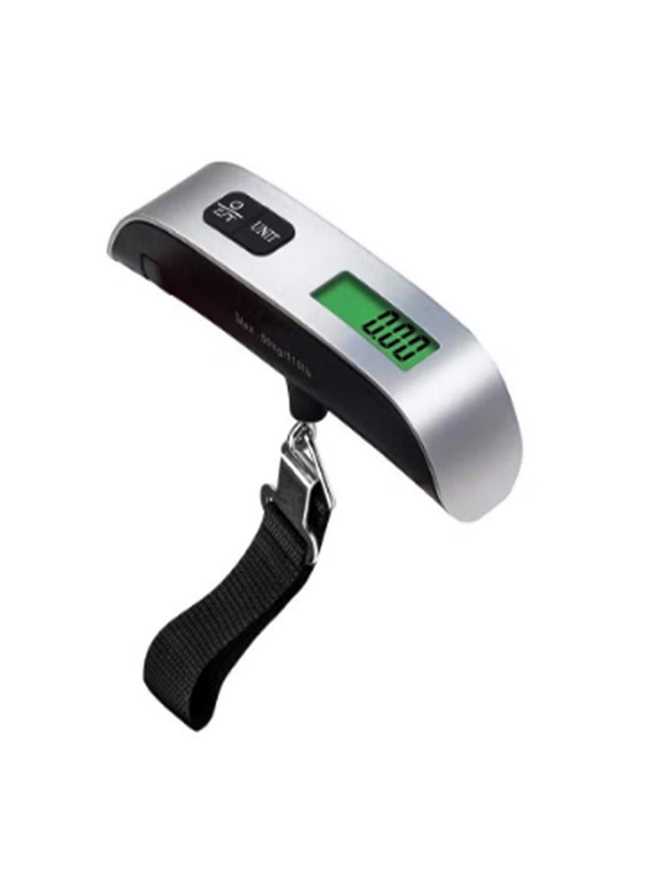 Sunvox LCD Display Portable Digital Luggage Weighing Scale Black/Silver 50kg Travel Bag Hanging Weight Scale – Portable, Accurate, and Easy-to-Use for Luggage and Outdoor Weighing - Image 1