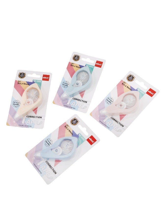 ellott 4 Pcs Cute Correction Tape, Easy-to-Use White Out Applicator for Instant Corrections – Ideal for School, Office, and Stationery Supplies - Image 2