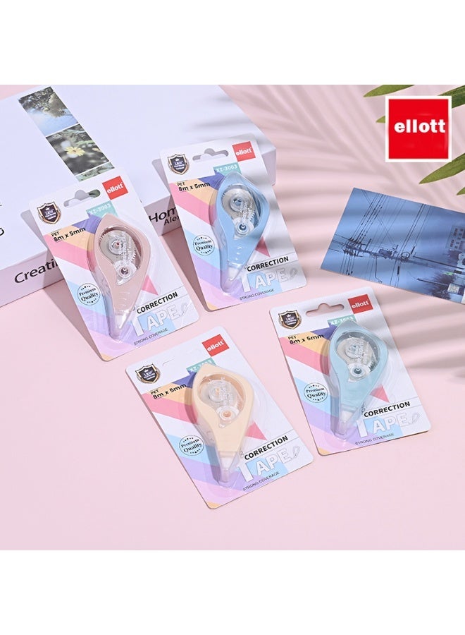 ellott 4 Pcs Cute Correction Tape, Easy-to-Use White Out Applicator for Instant Corrections – Ideal for School, Office, and Stationery Supplies - Image 1