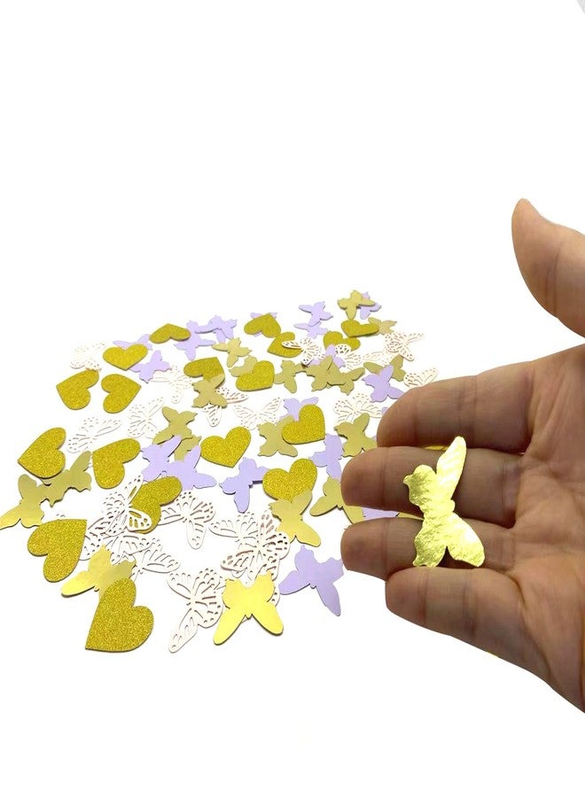 QPARTYFIRE 100PCS Butterfly Table Confetti,Butterfly Birthday Decorations for Bridal Shower Baby Shower Wedding Butterfly Party Decor - Image 3