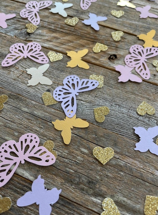 QPARTYFIRE 100PCS Butterfly Table Confetti,Butterfly Birthday Decorations for Bridal Shower Baby Shower Wedding Butterfly Party Decor - Image 1