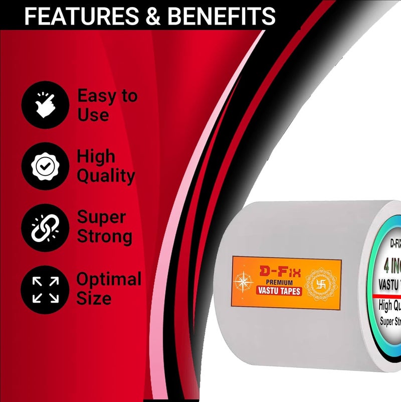 D-Fix شريط أرضيات فاستو الملون من الفينيل - بطول حوالي 20 متر وعرض 96 مم / 04 بوصة - لفة واحدة لكل عبوة - علاج فاستو دوتش / تصحيح فاستو للمرحاض والمدخل - أبيض - Image 3