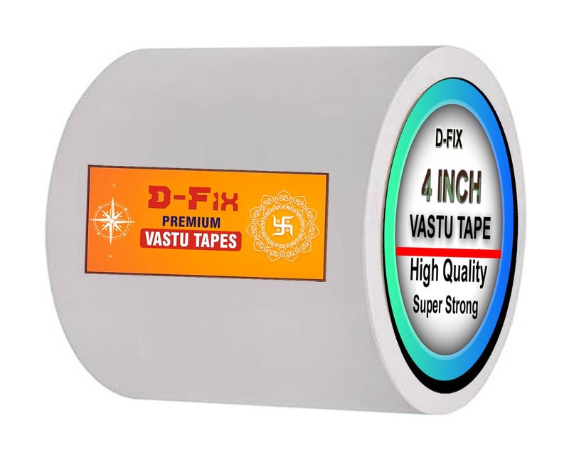 D-Fix شريط أرضيات فاستو الملون من الفينيل - بطول حوالي 20 متر وعرض 96 مم / 04 بوصة - لفة واحدة لكل عبوة - علاج فاستو دوتش / تصحيح فاستو للمرحاض والمدخل - أبيض - Image 1