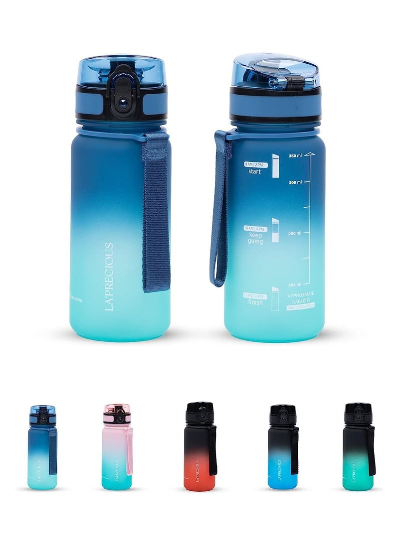 LA' PRECIOUS 350ml Kids Water Bottle - USA Tritan Material Non-Toxic BPA Free - Fast Flow - Flip Top Leak Proof Lid and One Click Open  - Image 1