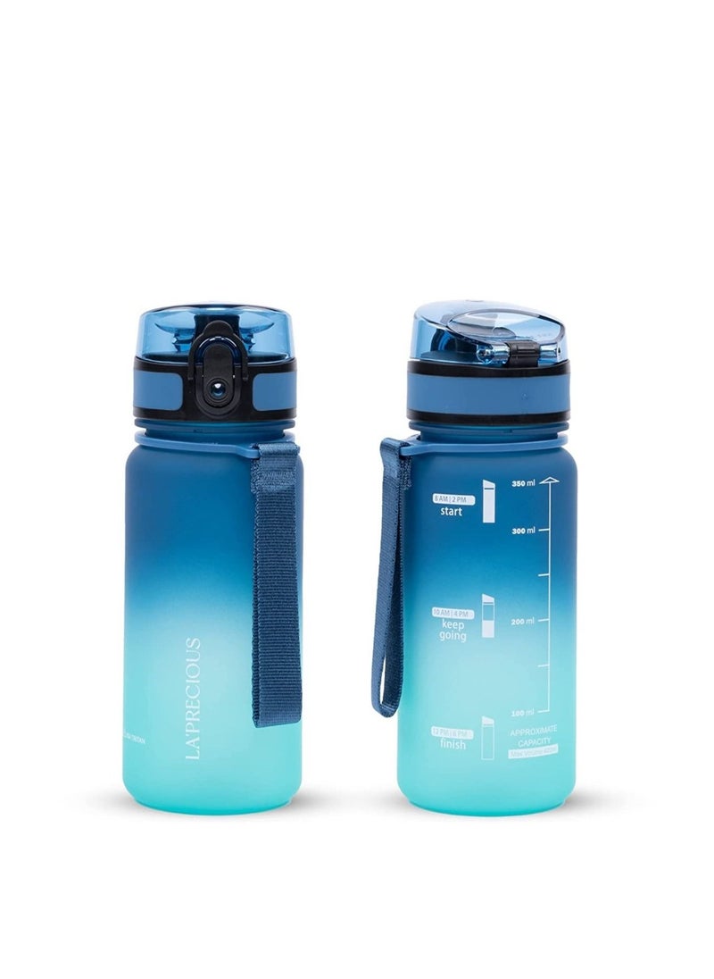 LA' PRECIOUS - 350ml Kids Water Bottle - USA Tritan Material Non-Toxic BPA Free - Fast Flow - Flip Top Leak Proof Lid and One Click Open - Image 1