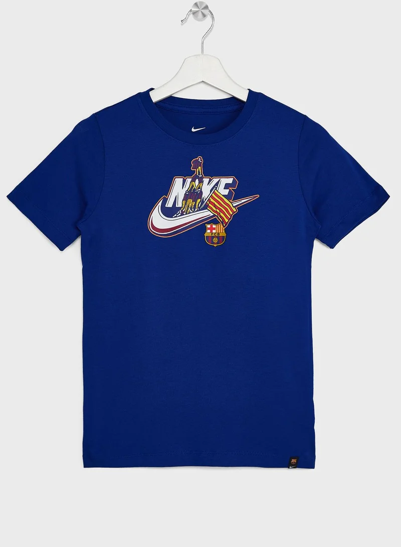 Nike Youth F.C. Barcelona Futura T-Shirt