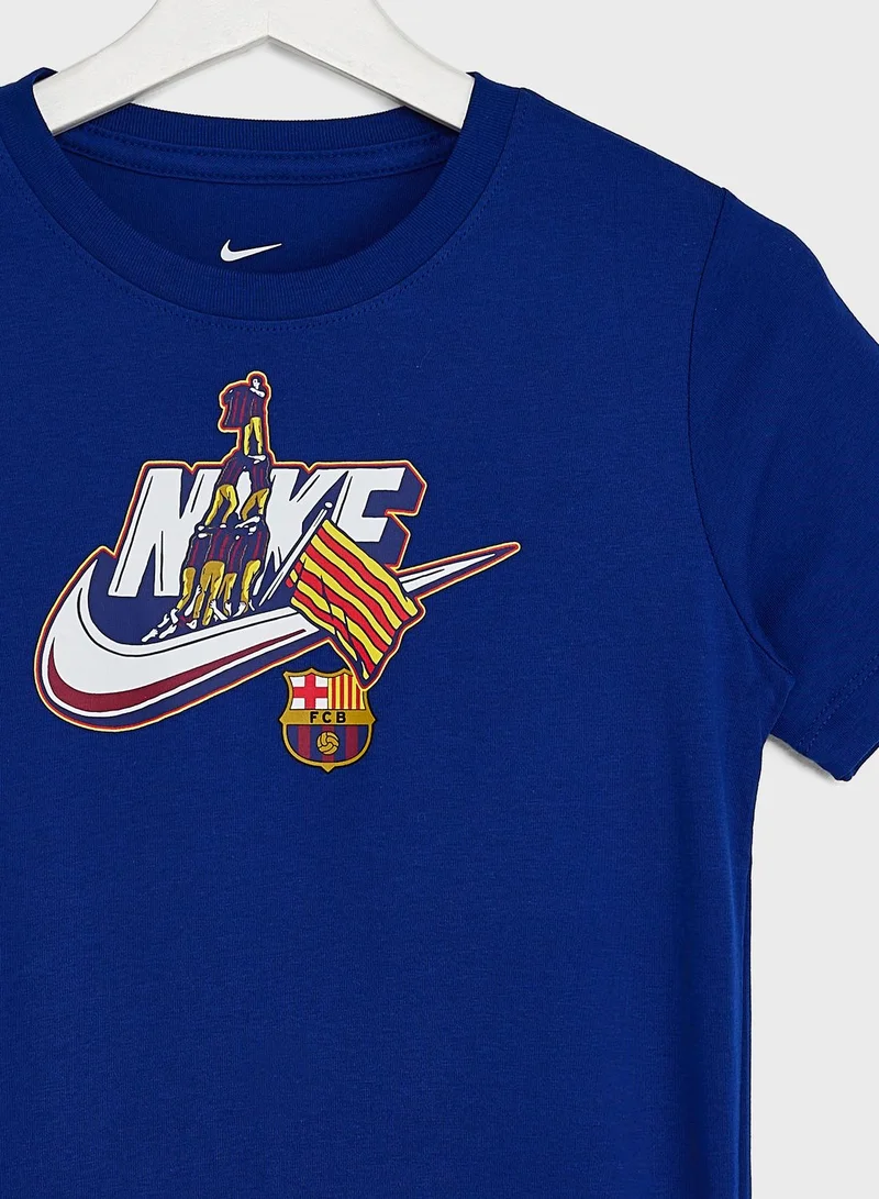 Nike Youth F.C. Barcelona Futura T-Shirt