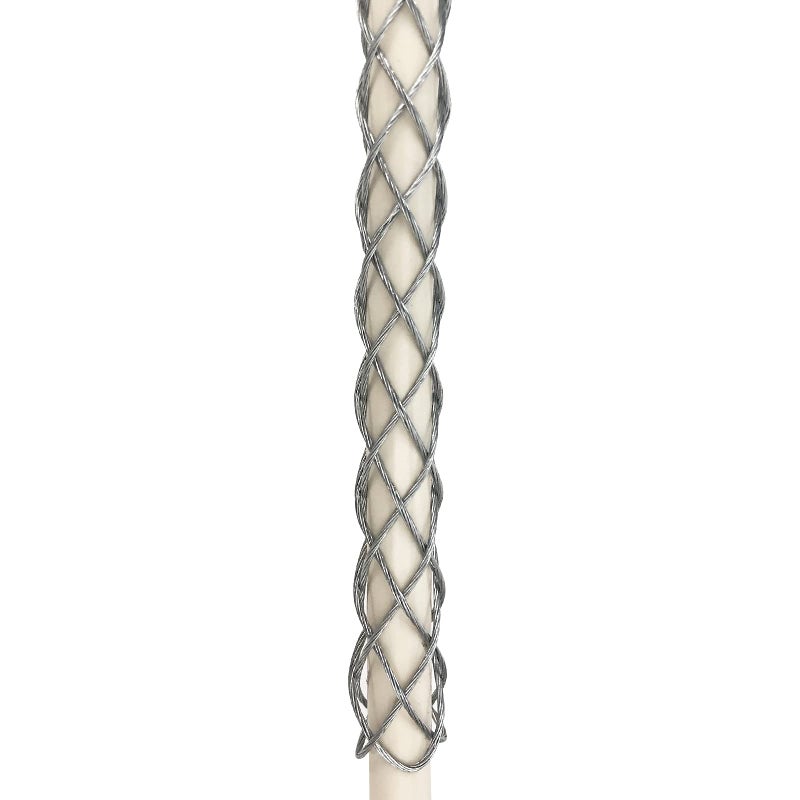 VGongTech Cable Pulling Grip Sock Galvanizing Steel Cable Sock Kit Antislip Flexible Eye Mesh Rope Pipe Cable Wire Pulling Grips Lassos 12-15mm - Image 3