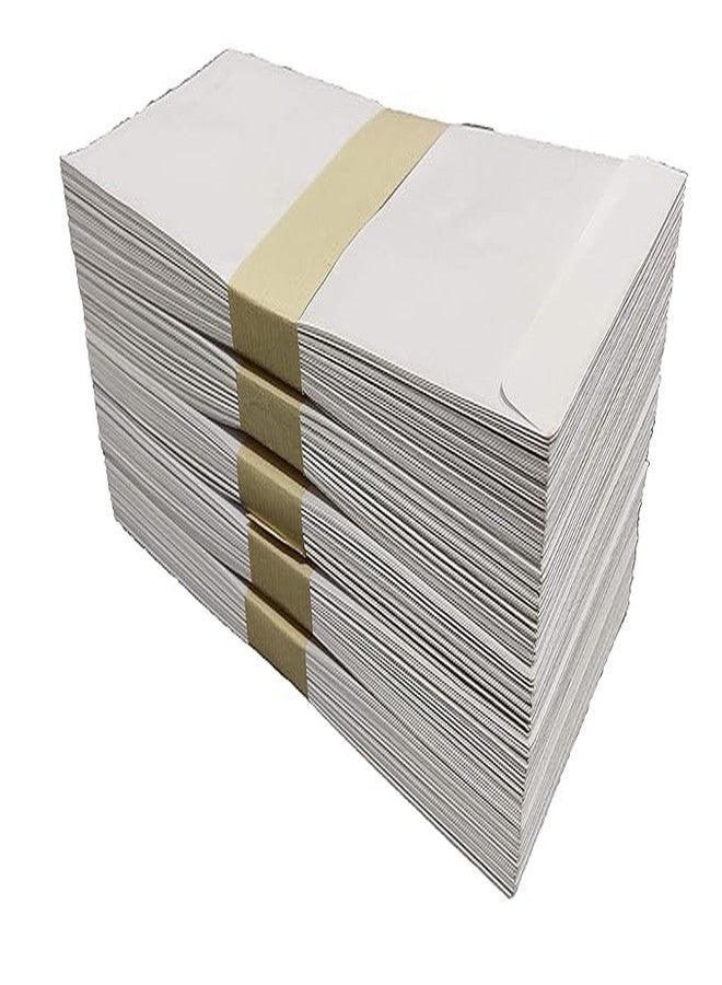 SEJASCOLLECTIONS | Pack of 250 | Super White Cheque Size, Paper envelope, Thickness - 100 gsm, Size 9" X 4" inch (22.8 x 10 cm), 250 Pcs. - Image 1