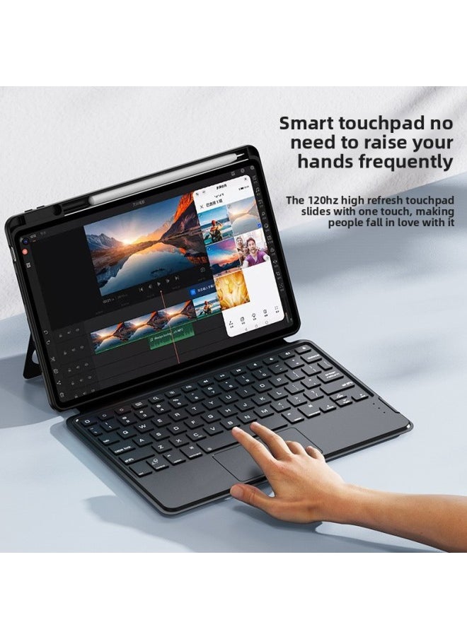 Generic - For Huawei Matepad Miaocontrol Keyboard Pro11/air 11.5 Bluetooth Keyboard 12.6 Protective Case-Color:Magnetic Split Magic Control Keyboard-elegant Black-backlit-Product Type:For Huawei MatePad 11.5 - Image 1